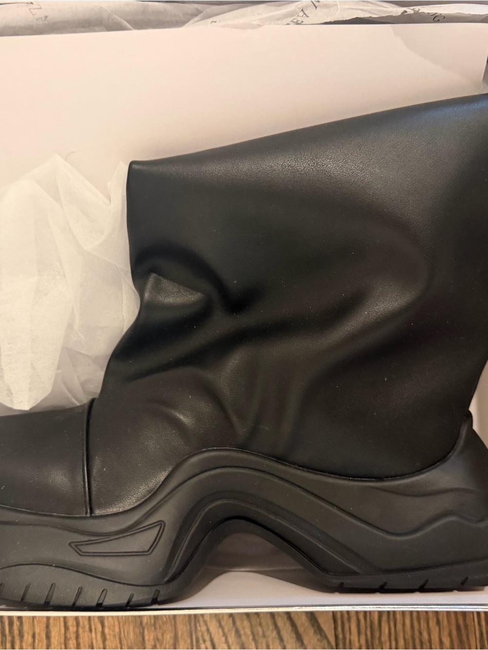 Black Woman’s Fashion Mid-Calf Slip-On Boots
